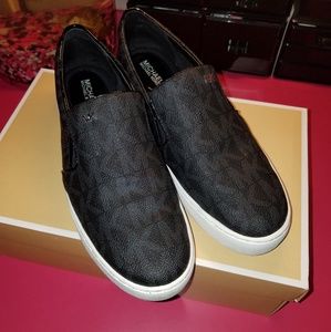 Michael Kors Black Keaton slip on sneaker